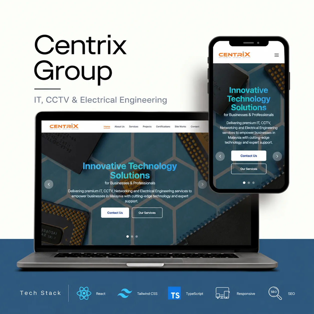 Centrix Niaga corporate website
