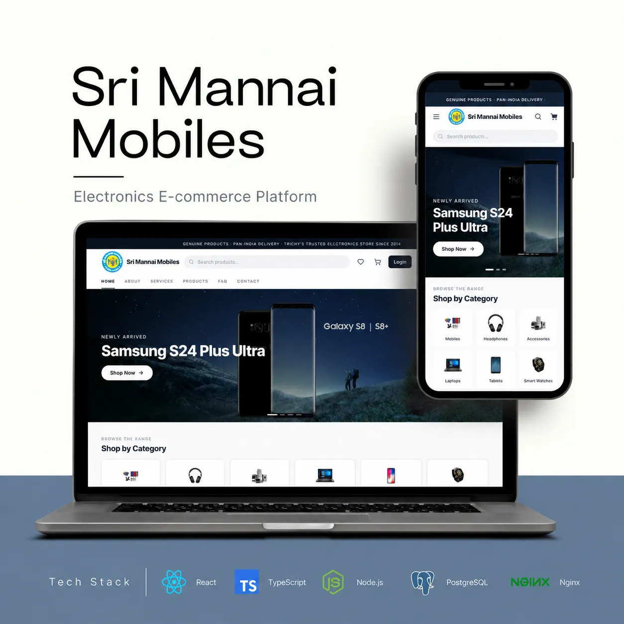 Sri Mannai Mobiles e-commerce storefront