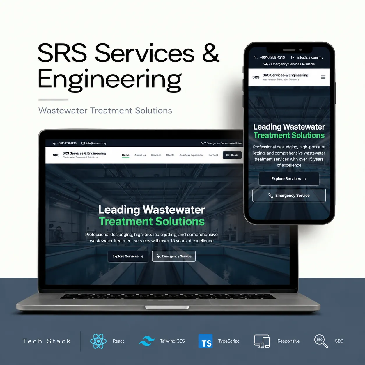 SRS Services and Engineering industrial services website